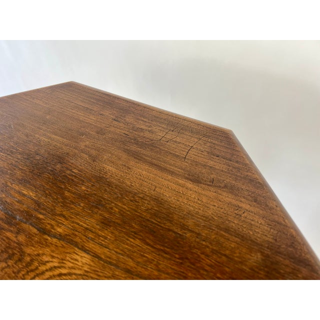 Brutalist Octagonal Side Table in the style of Charles Dudouyt, France, 1940s For Sale - Image 17 of 18