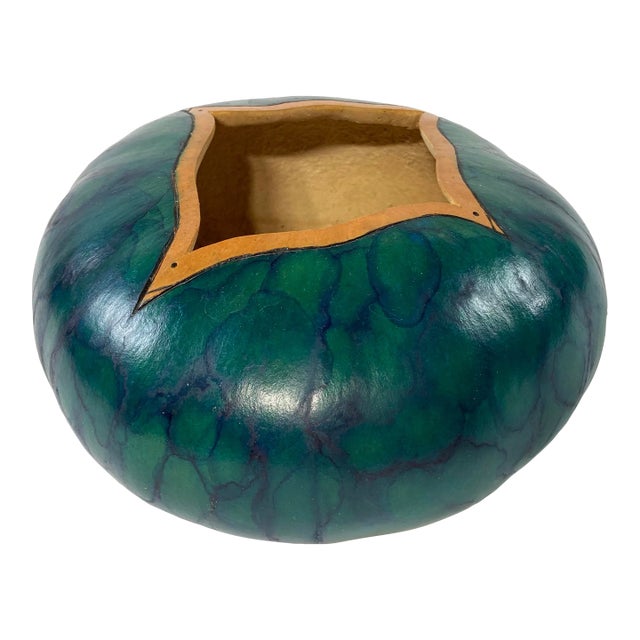 Vintage Hand Painted Gourd For Sale