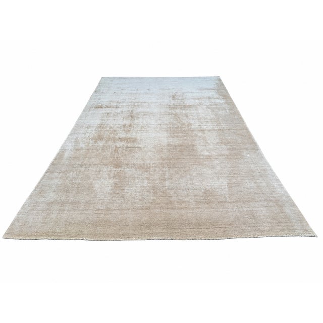 Restoration Hardware Rh Amara Performance Handwoven Rug – 9' X 12' Wheat | 55% Wool & 45% Nylon | Handwoven For Sale - Image 4 of 18