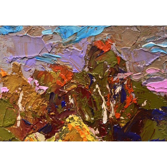 Oil Painting Haystacks in the Field Oleksiy Ivanyuk For Sale - Image 6 of 10