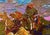 Oil Painting Haystacks in the Field Oleksiy Ivanyuk For Sale - Image 6 of 10