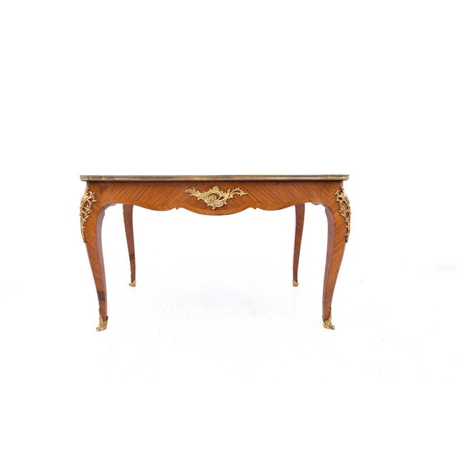 Antique Table with Marquetry, France, 1890s For Sale - Image 3 of 13