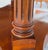 Wood 72" English Regency Revival Figured Elm Sunburst Center Pedestal Dining Table on Brass Casters For Sale - Image 7 of 16