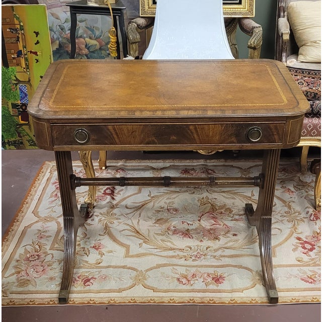 Antique Georgian Leathertop Writing Desk For Sale - Image 11 of 14