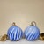 Vintage Blue Swirled Hand Blown Pendants - a Pair For Sale - Image 9 of 9