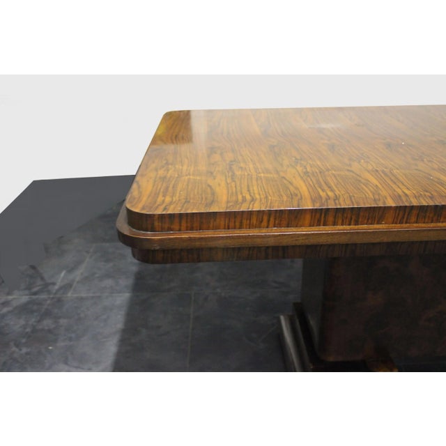 Art Deco Rosewood Burl Table, Italy, 1930s For Sale - Image 4 of 13