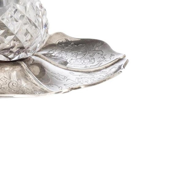 19th Century English Silver Inkwell For Sale - Image 5 of 6