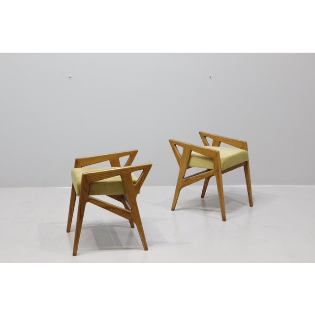 Wood Model 687 Stools by Gio Ponti for Cassina, Italy, 1953, Set of 2 For Sale - Image 7 of 18