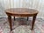 Brown Louis XVI Extendable Oval Table Walnut and Burl Marquetry For Sale - Image 8 of 8