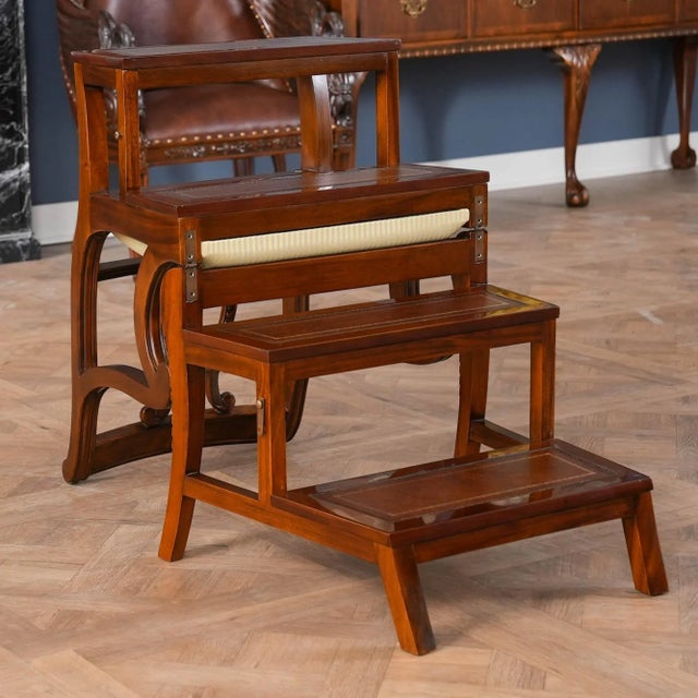 21st Century Mahogany Library Chair For Sale - Image 10 of 12