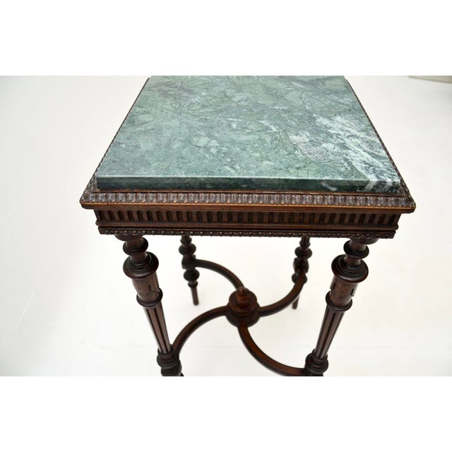 Late 19th Century French Marble Top Side Table, 1890s For Sale - Image 5 of 9