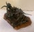 Brutalist 1970s Boy Fishing Figural Sculpture on Stone Base For Sale - Image 3 of 12