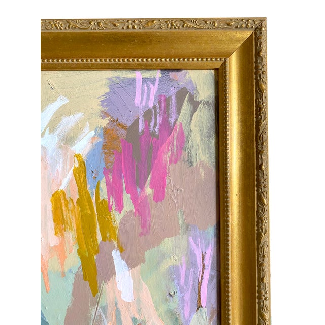 "Soft and New" 2026 Original Painting by Jessalin Beutler With Vintage Frame For Sale - Image 4 of 5
