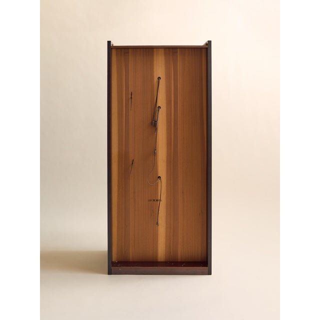 Wood The Vintage Belgian Rosewood and Glass Display Cabinet For Sale - Image 7 of 7