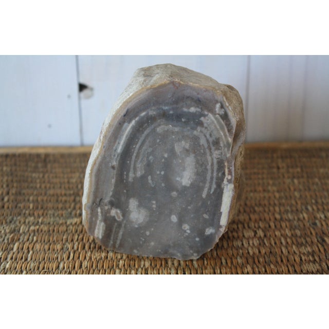 Mid 20th Century Taupe Agate Bookend For Sale - Image 9 of 9