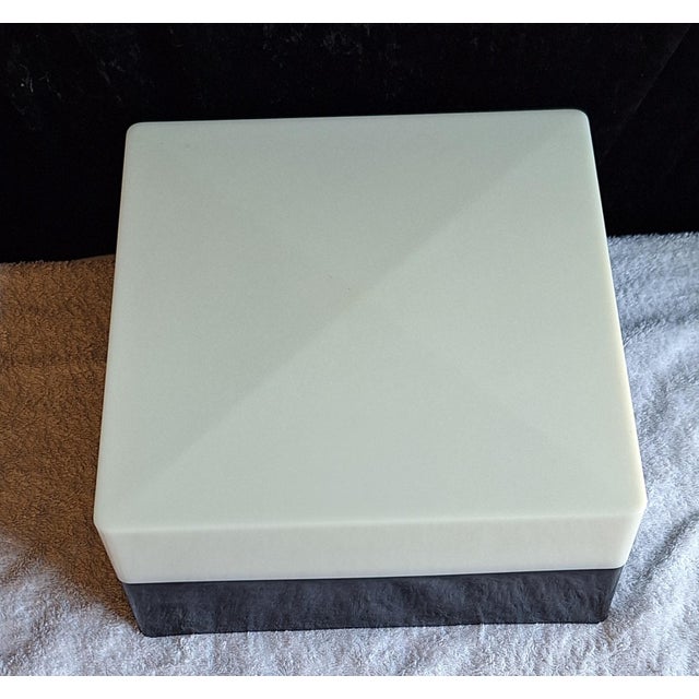 Vintage Model 54462 Ceiling Lamp in Black and White Plastic by Erco, 1970s For Sale - Image 4 of 8