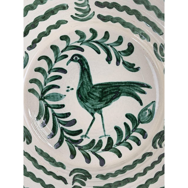 Large Spanish Fajalauza Ceramic Bowl For Sale - Image 5 of 9