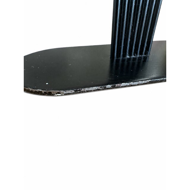 Seven-Arm Candelabra in Black Metal and Copper attributed to Gunnar Ander for Ystad-Metall, Sweden, 1960s For Sale - Image 9 of 11