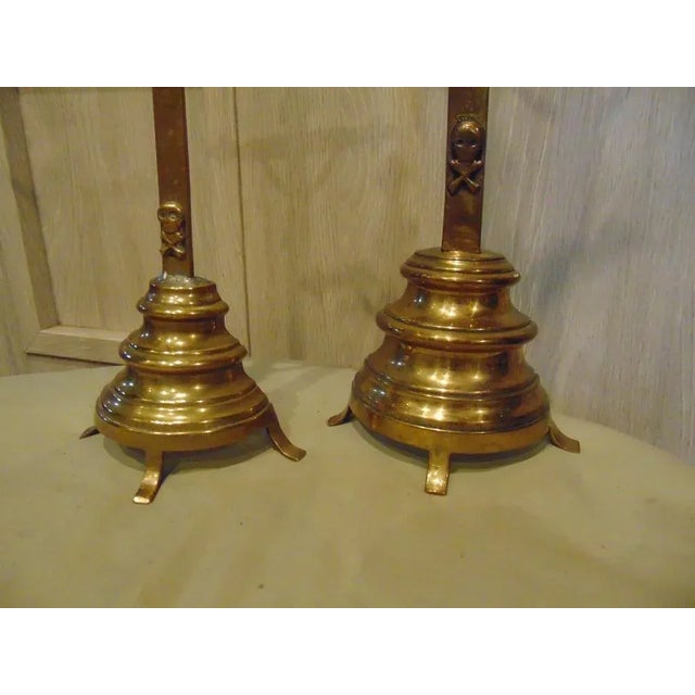 1920s Pre-War Brass Crosses, 1920s, Set of 2 For Sale - Image 5 of 6
