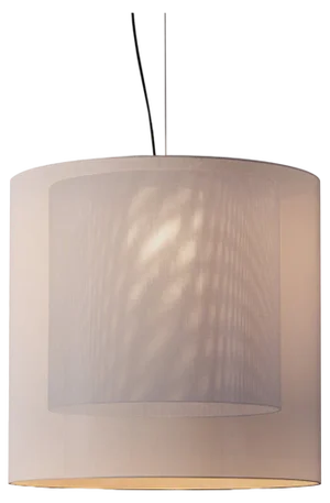 White and Black Moaré XL Pendant Lamp by Antoni Arola