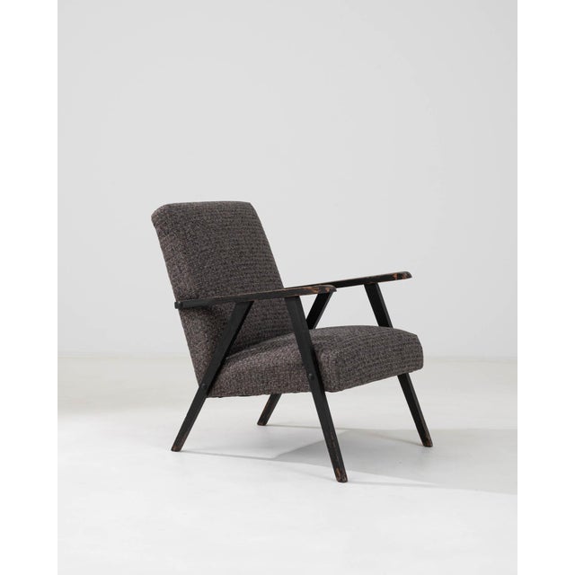 1960s Czech Upholstered Armchair For Sale - Image 16 of 18