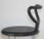 Post modern Nardis black stool by Nobu Tanigawa for Fasem. Nobu Tanigawa "Nardis" black bar stools for Fasem Italy, Set of...