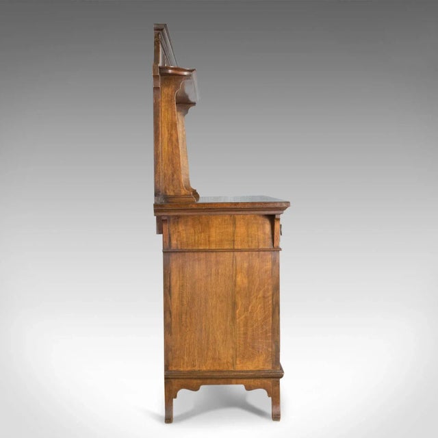 1900s Liberty Style Arts & Crafts Oak Sideboard For Sale - Image 4 of 12