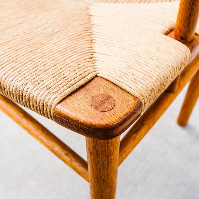 Børge Mogensen Borge Mogensen Attributed Model 156 Teak & Oak Armchair by Soborg, Denmark 1950s For Sale - Image 4 of 15