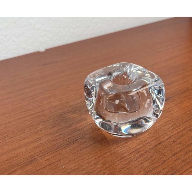 Glass Vintage Swedish Glass Cube Candleholder from Kosta Boda, 1970s For Sale - Image 7 of 13