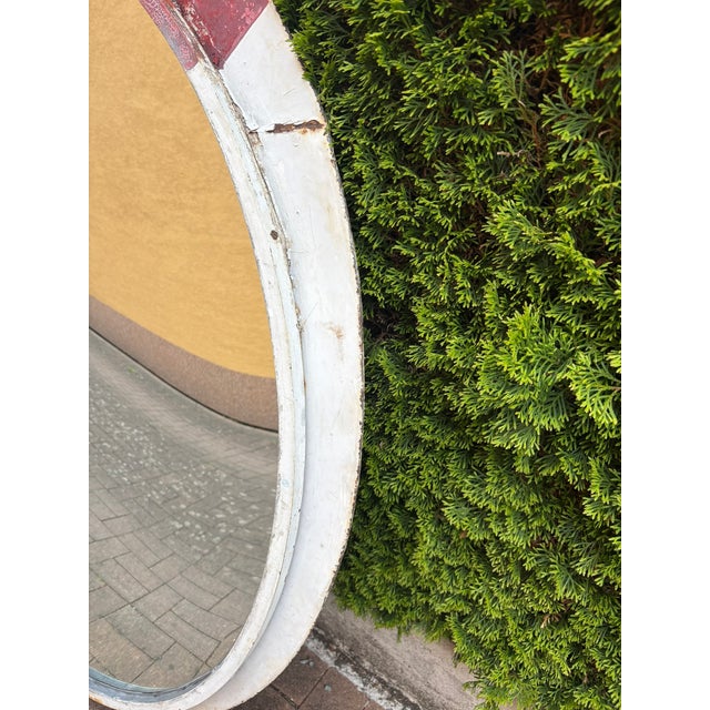 1960s Vintage Industrial Intersection Mirror,1960s For Sale - Image 5 of 8