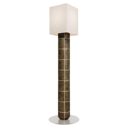 Large Navazi Floor Lamp in Ceramic with Linen and Frosted Glass by Svitanok For Sale - Image 9 of 9
