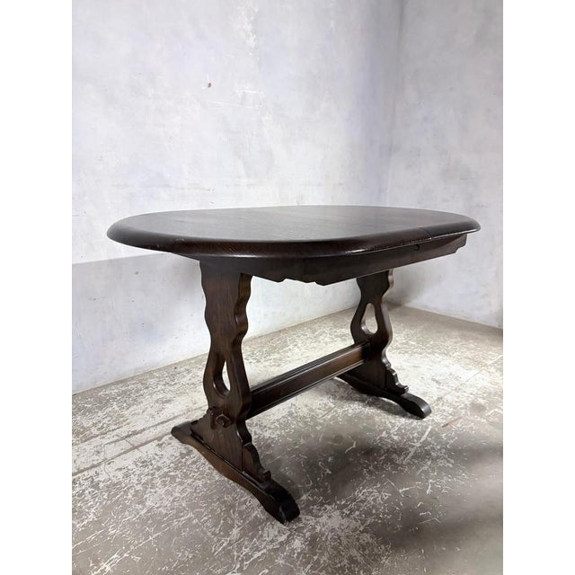 Vintage Elm Oval Extending Dining Table from Ercol For Sale - Image 9 of 13