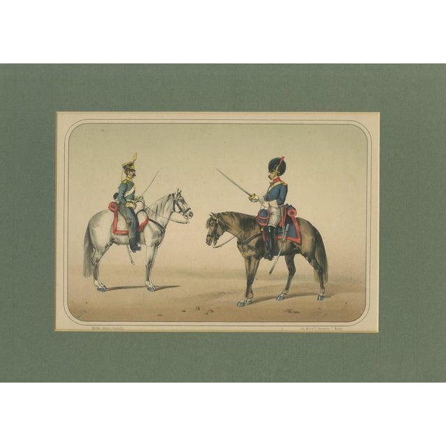 José Villegas, Officers with Sabres, 1861, Lithograph For Sale - Image 3 of 12