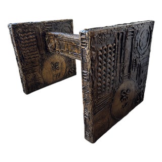 1960s Brutalist Dining Table Base - Manner of Adrian Pearsall / Paul Evans For Sale