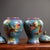Pair of Vintage Chinese Cloisonné "Dragon & Phoenix" Ginger Jars - 2495g For Sale - Image 4 of 9
