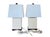 Hollywood Regency Lauren Ralph Lauren Cream Crackle Glaze Ceramic Table Lamps, Pair For Sale - Image 3 of 12