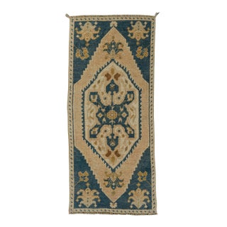 Turkish Mini Rug Oriental Hand Knotted Vintage Rug 1'5" x 3'2" #21135 For Sale