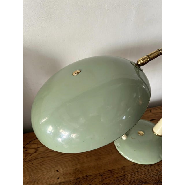 Metal Vintage Italian Gooseneck Table Lamp, 1960s For Sale - Image 7 of 11