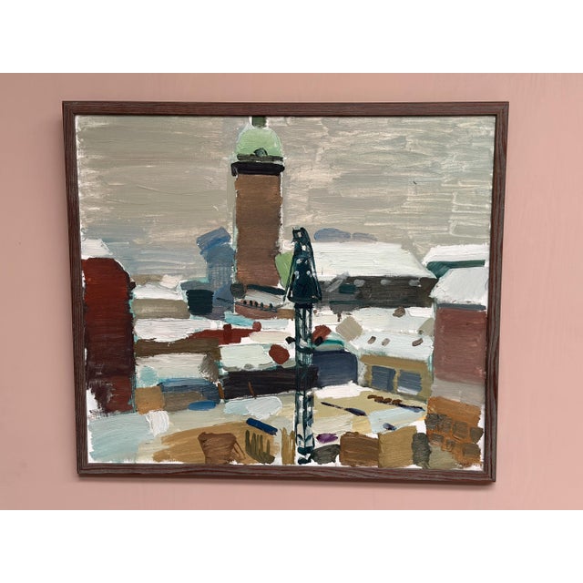 Gösta Stawåsen, Landscape, 1963, Oil on Canvas, Framed For Sale - Image 6 of 18