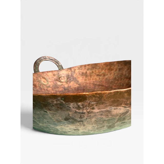Antique Hand-Hammered Copper Pan, 1890 For Sale - Image 11 of 13