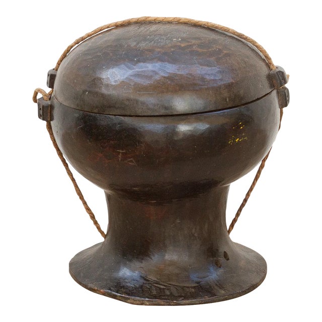 Antique Wooden Ceremonial Philippine Pot For Sale