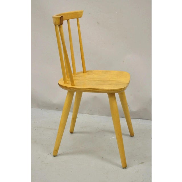 Mid-Century Modern Vintage Mid Century Modern Spindle Back Birch Maple Dining Side Chair For Sale - Image 3 of 11