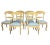 1980s Vintage Painted French Country Dining Chairs With Scalamandre Fabric - Set of 6 For Sale - Image 13 of 13