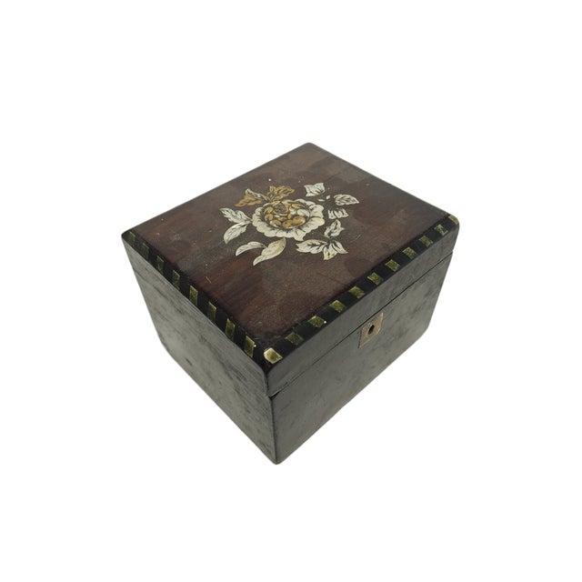 German Art Nouveau Box with Marquetry, 1900s For Sale - Image 6 of 18