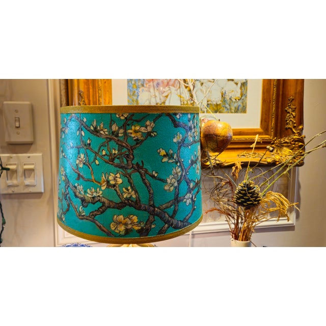 Artist Handpaint Lamp Shade For Sale - Image 6 of 8