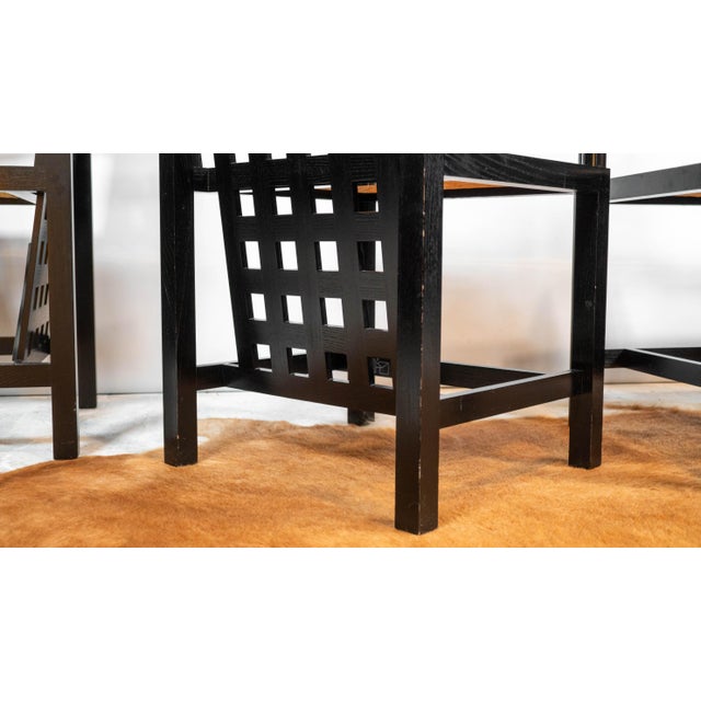 1980s Cassina Ds4 Armchairs by Charles Rennie Mackintosh - Set of 4 For Sale - Image 18 of 18