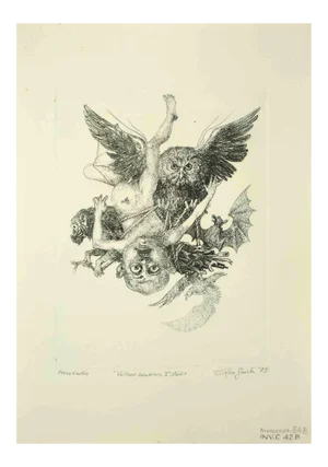 Leo Guide, Baby Vulcan, 1st State, Drawing, 1975