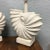 Pair of rare white plaster nautilus or ammonite table lamps. These are a rare to find in this style. They are vintage...