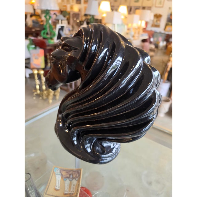 1970s Ceramic Horse Head For Sale - Image 16 of 16