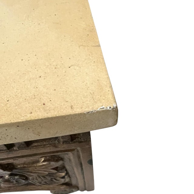 Gold Vintage Large Carved Giltwood Florentine Style Decorative Box For Sale - Image 8 of 11